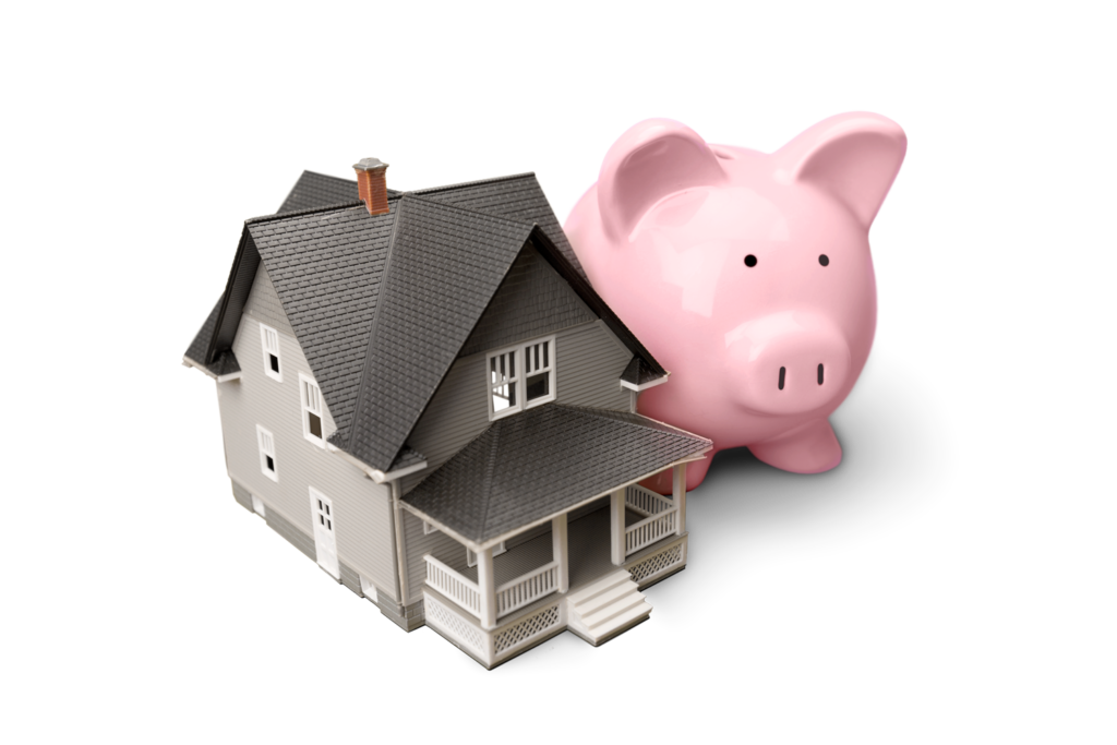 Property Tax Appeal - House and piggy bank